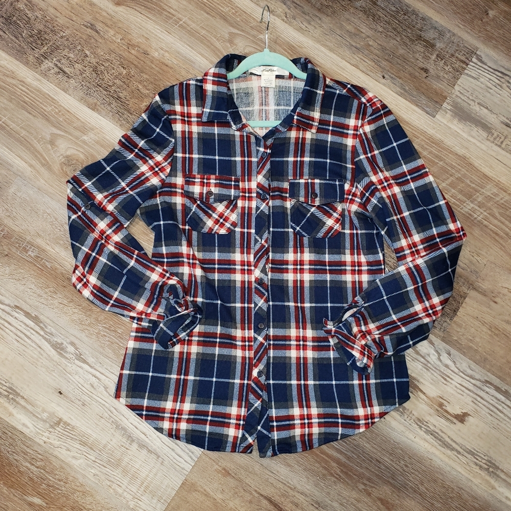 Ladies Flannel Shirt Sz L